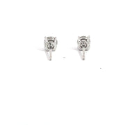 Diamond Stud Earrings in 14K White Gold