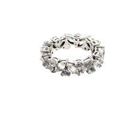 White Topaz Eternity ring, Size 7.5