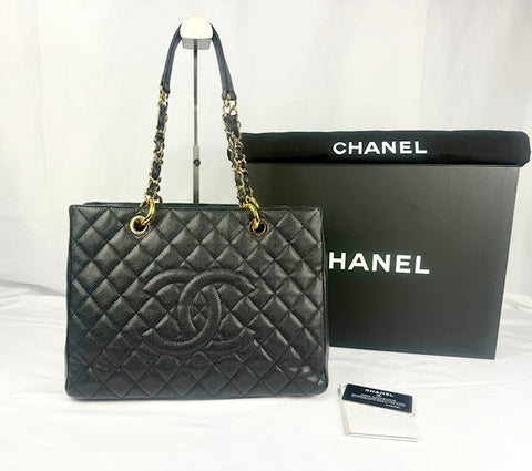 Chanel Black Caviar GST