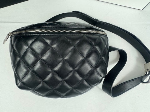 Chanel Black Lambskin Bum/Belt Bag