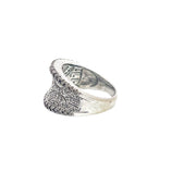 Cigar Band Diamond Ring