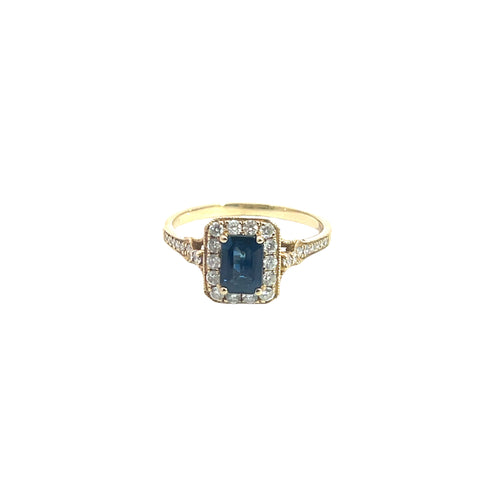 Diamond and Sapphire Ring