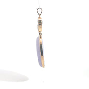 Lavender Jade and Morganite Pendant