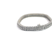 3 Row Diamond Tennis Bracelet