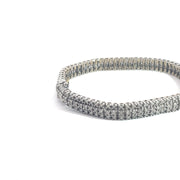 3 Row Diamond Tennis Bracelet