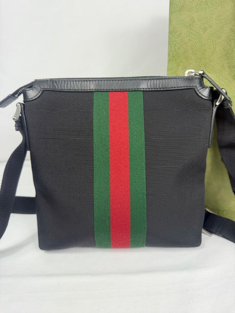 GUCCI Small Black Ophidia Messenger Bag