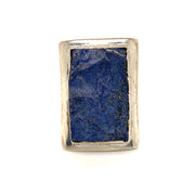 Ring in Sterling Silver with Lapis Lazuli, Size 7.5
