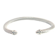 David Yurman Sterling Silver Cuff with Diamonds