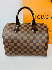 Louis Vuitton Damier Ebene Speedy 25 Bandouliere