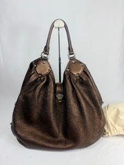 Louis Vuitton Metallic Brown Mahina XL