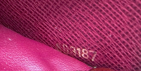 LOUIS VUITTON Monogram Raspberry Clemence Wallet