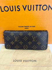 LOUIS VUITTON Monogram Raspberry Clemence Wallet