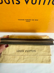 LOUIS VUITTON Monogram Raspberry Clemence Wallet