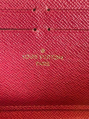 LOUIS VUITTON Monogram Raspberry Clemence Wallet