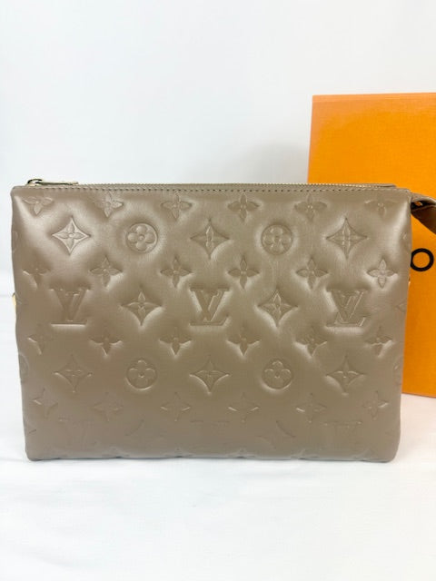 Louis Vuitton Taupe Coussin PM