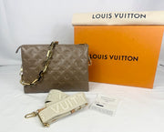 Louis Vuitton Taupe Coussin PM