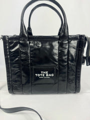 Marc Jacobs Small Black Leather Tote Bag