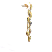 Pomegranite Tourmaline Earrings set in gold-plated Sterling Silver