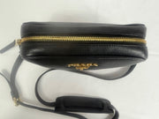 Prada Black Vitello Phenix Crossbody