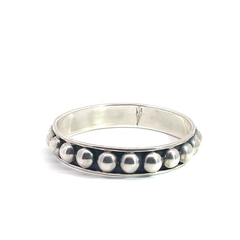 Silver Ball Bangle