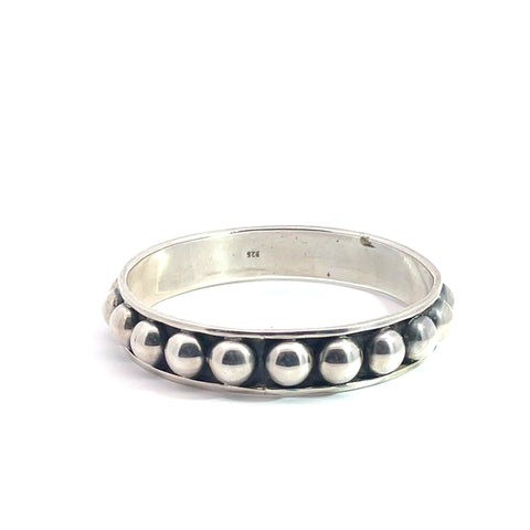 Silver Ball Bangle