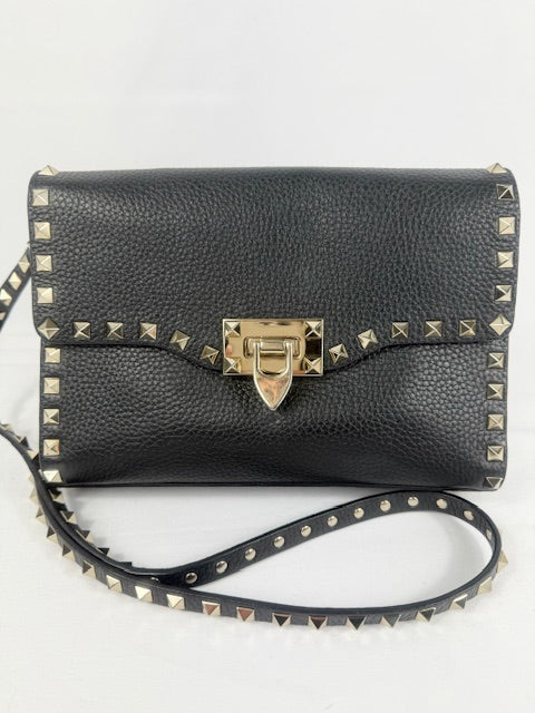 Valentino Black Rockstud Alcove Crossbody