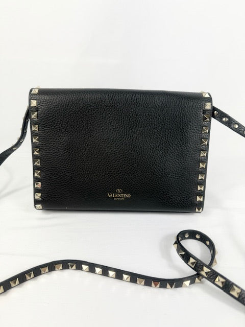 Valentino Black Rockstud Alcove Crossbody