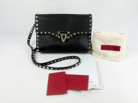 Valentino Black Rockstud Alcove Crossbody