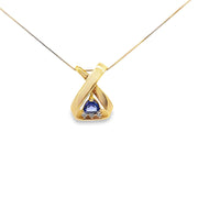 Tanzanite & Diamond Pendant