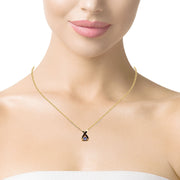 Tanzanite & Diamond Pendant, 14K