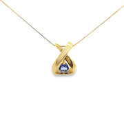 Tanzanite and Diamond Pendant Necklace