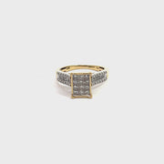 Pave Diamond Ring in 14K Yellow Gold, Size 7