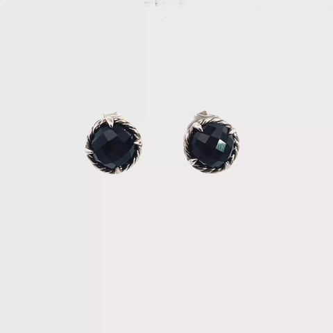 DAVID YURMAN Black Onyx Stud Earrings