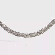 Diamond Necklace in Sterling Silver