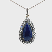 Sapphire & Diamond Pendant Necklace