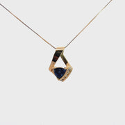 Tanzanite & Diamond Pendant, 14K