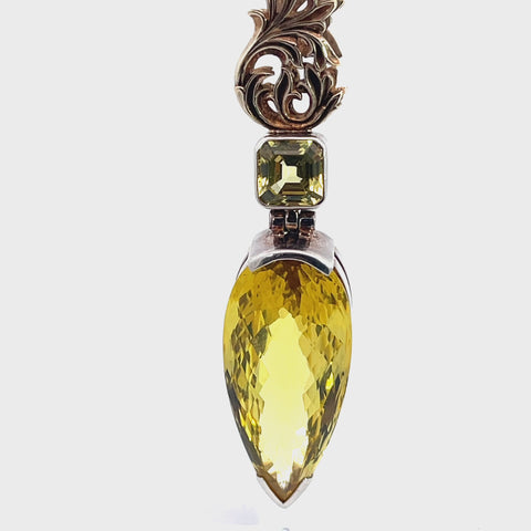 KATE KING Yellow Sapphire Pendant