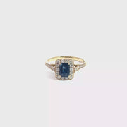 Diamond and Sapphire Ring