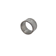 Diamond Band in Sterling Silver, Size 8