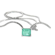 Tourmaline & Cubic Zirconia Necklace