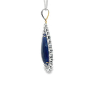 Sapphire & Diamond Pendant Necklace