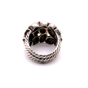 DAVID YURMAN Confetti Ring with Black Diamonds in Sterling Silver, Size 7