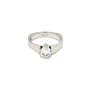 Pear Diamond solitaire engagement ring