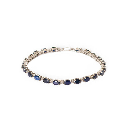 Sapphire tennis bracelet