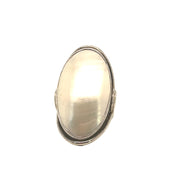 Ring in Sterling Silver with Mother of Pearl, Size 8 3/4