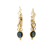 Blue sapphire drop earrings 